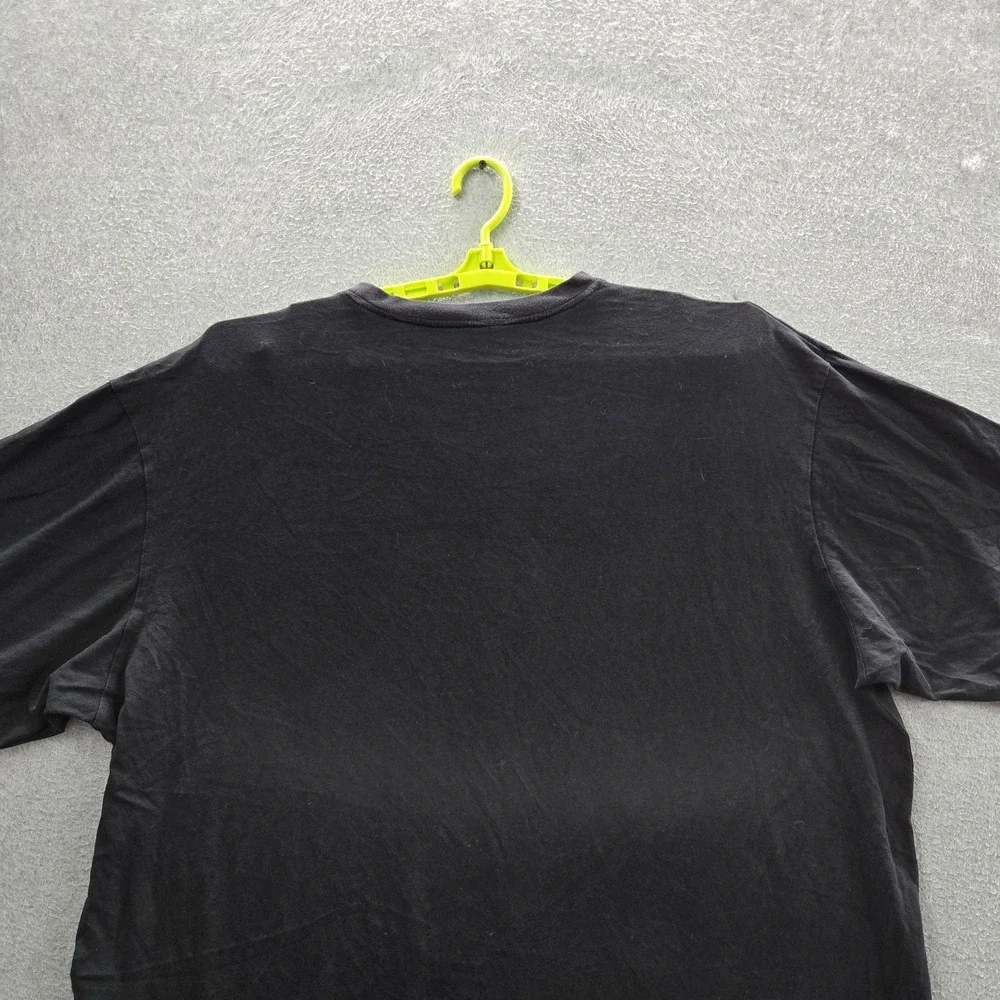 Polarwear Men Shirt 4X Black Graphic Abstract Diagram Short Sleeve Logo